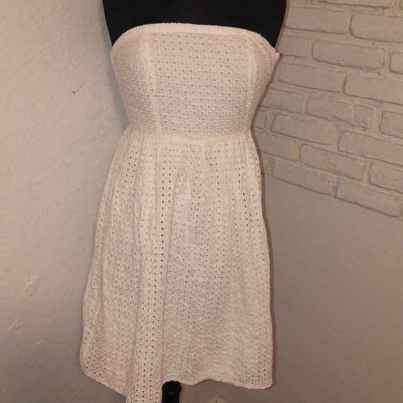 white eyelet summer dress